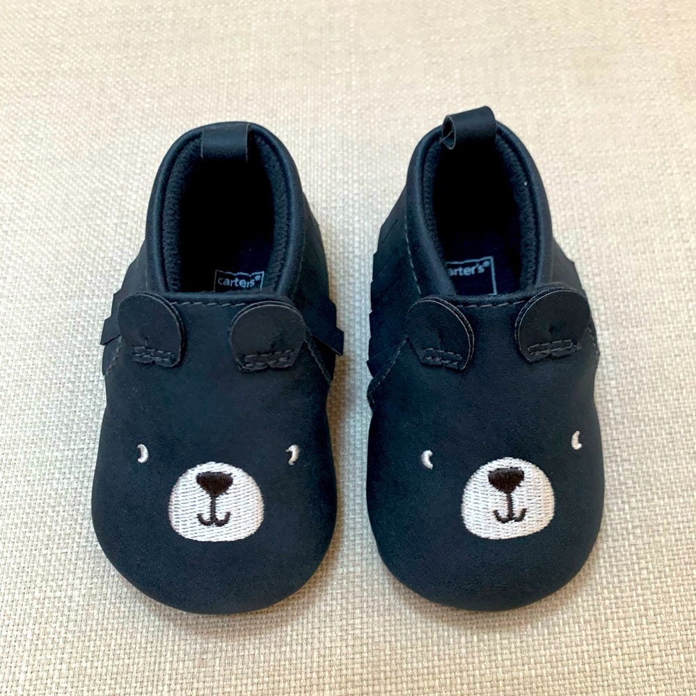 Carter’s Adorable Bear Baby Shoes 0-3 Mos